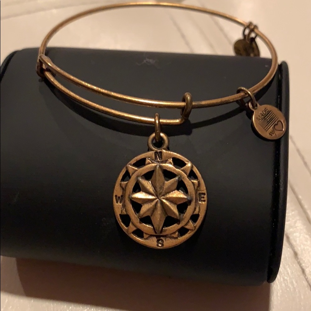 Alex and Ani Bronze Compass Bangle